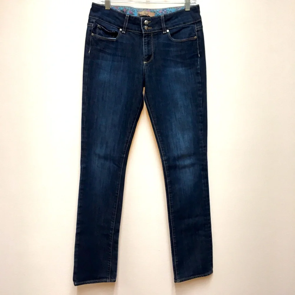 Vintage Paige Hidden Hills Straight Leg Jeans 30 Blue Mid Rise Casual Denim